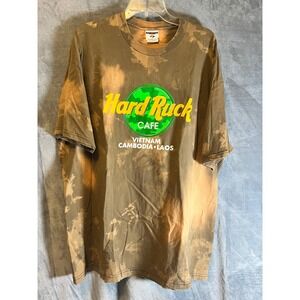 Hard Rock Cafe Vietnam Cambodia Laos Tie Dye T Shirt Jerzees Cotton 2X
